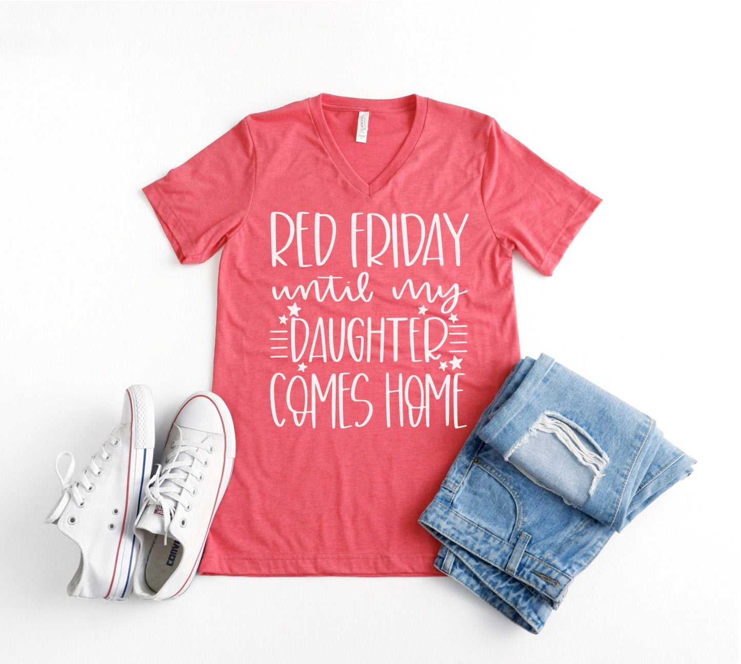 RED Friday Until My DAUGHTER Comes Home Tee