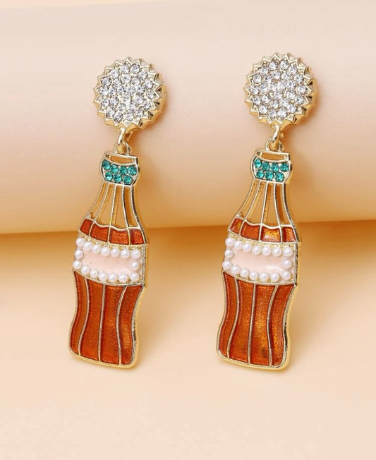 Soda Bottle Dangle Earrings